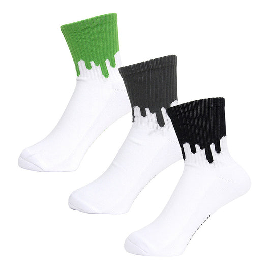 LIXTICK(リックスティック) / 靴下 クルーソックス / DRIP SOCKS 3PACK  - 1ST(GREEN,GRAY,BLACK)