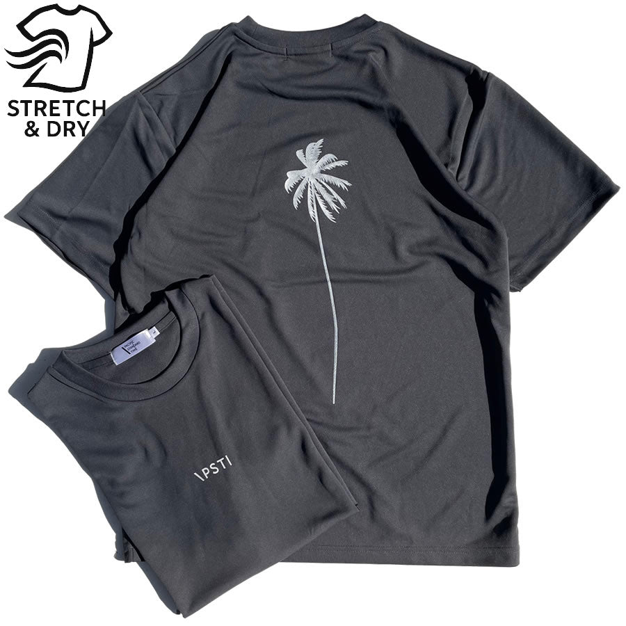 PACIFIC STANDARD TIME  / 半袖ドライTシャツ / ALWAYS DRY PALM TREE TEE - CHARCOAL