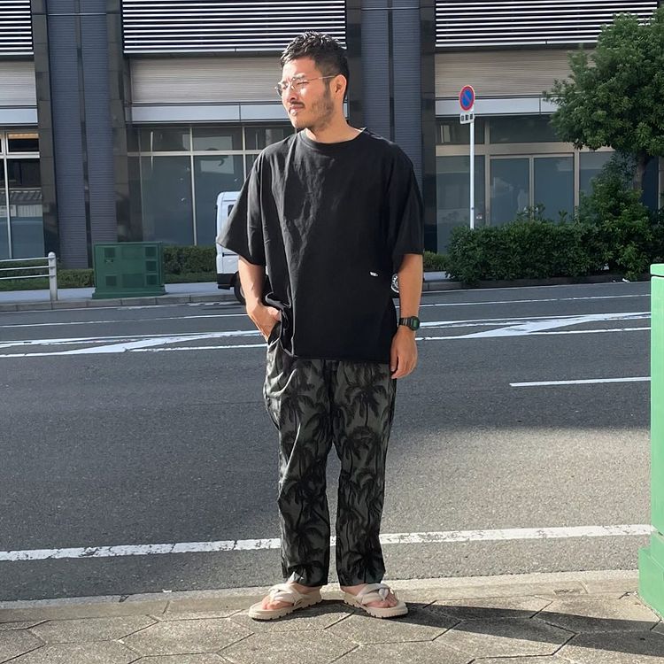 NASNGWAM (ナスングワム) / イージーパンツ / PALMTREE PANTS - NAVY / P2472304