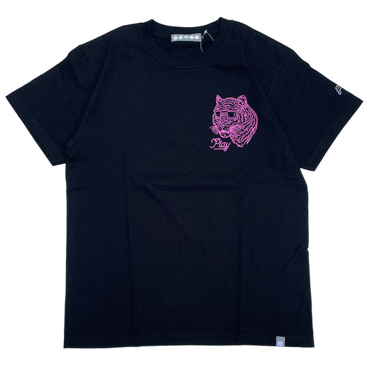 PLAY DESIGN  プレイデザイン / P01 / 半袖Tシャツ / CC TEE 24 - BLACK × PINK / 24SS0CCTEBLM4 / メンズ