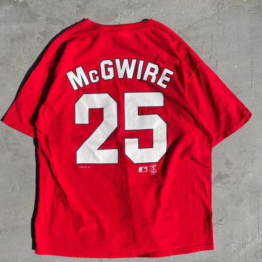 [90S USED] St. Louis Cardinals / 半袖Tシャツ / Mark McGwire - XL / カージナルス マーク・マグワイア
