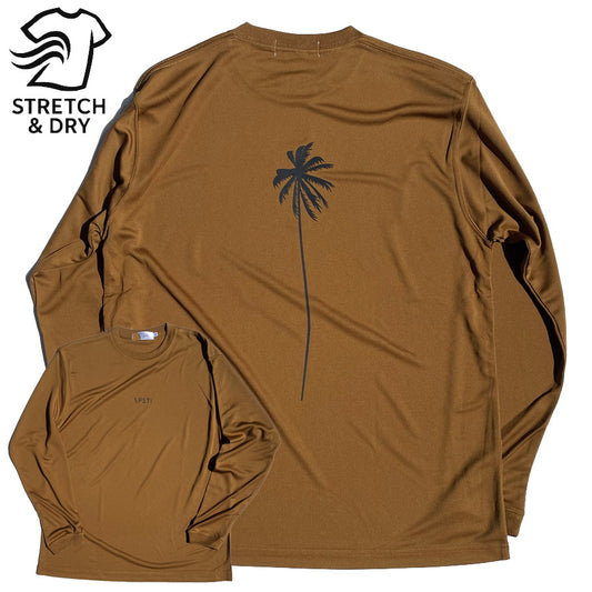 PACIFIC STANDARD TIME  / 長袖ドライTシャツ / ALWAYS DRY PALM TREE LS TEE - DRAB