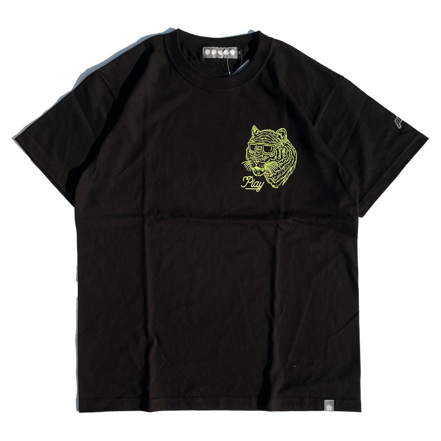 PLAY DESIGN  プレイデザイン / P01 / 半袖Tシャツ / CC TEE 24 - BLACK × YELLOW / 24SS0CCTEBYL / メンズ