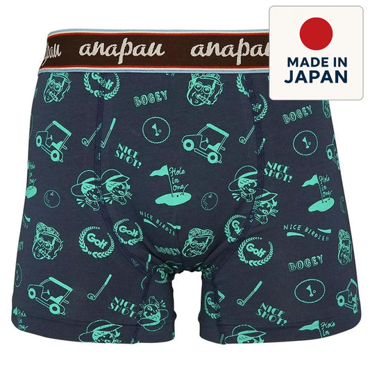 anapau  アナパウ / ボクサーパンツ 下着 アンダーウェア / P-2413 / ザ・ゴルフ パンツ / NAVY / メンズ