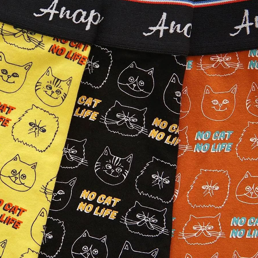 anapau  アナパウ / ボクサーパンツ 下着 アンダーウェア / P-2414 / NO CAT NO LIFE パンツ / PUMPKIN / メンズ