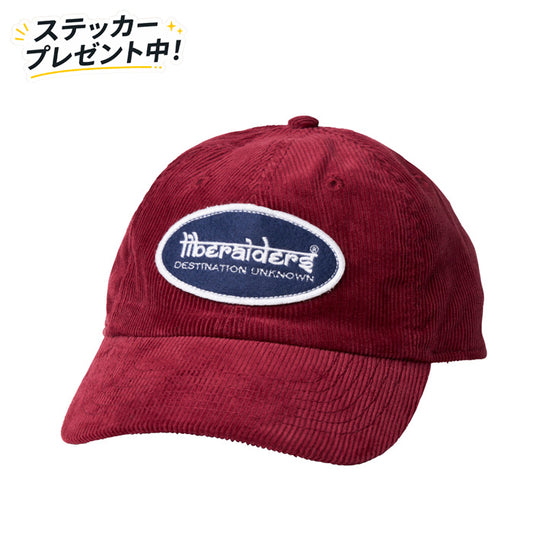 LIBERAIDERS(リベレイダース) / ベースボールキャップ / OVAL LOGO CORDUROY CAP - BURGUNDY/ 789022403