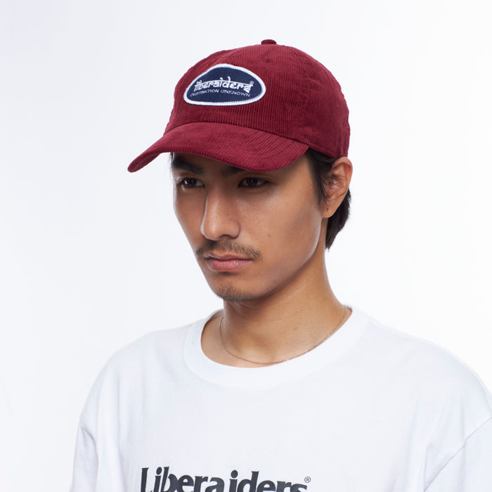 LIBERAIDERS(リベレイダース) / ベースボールキャップ / OVAL LOGO CORDUROY CAP - BURGUNDY/ 789022403