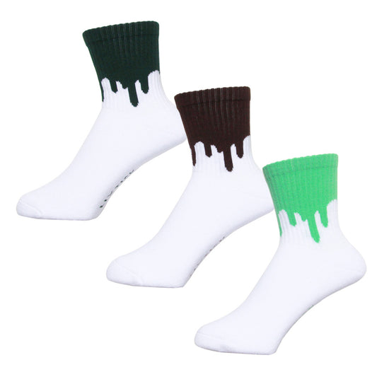 LIXTICK(リックスティック) / 靴下 クルーソックス / DRIP SOCKS 3PACK  - 7TH(FOREST,BROWN,MINT)