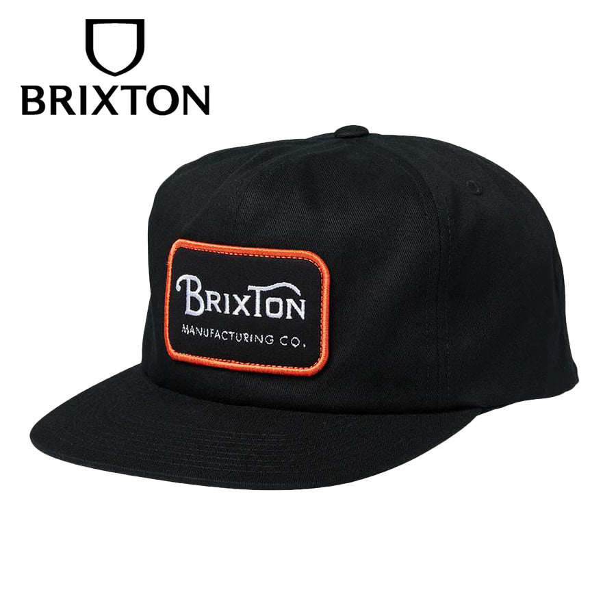 BRIXTON (ブリクストン) / ベースボールキャップ 帽子 / GRADE HP SNPK - BLACK/ORANGE/WHITE / BLOGW 11697