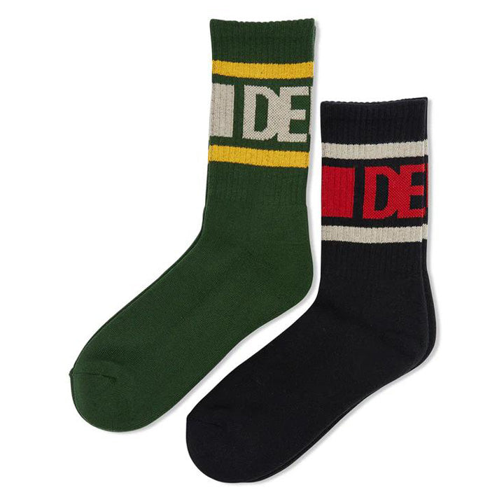DEUS EX MACHINA ( デウスエクスマキナ ) / ソックス 靴下 / BASED SOCKS - 2PACK MULTI / DMF247757
