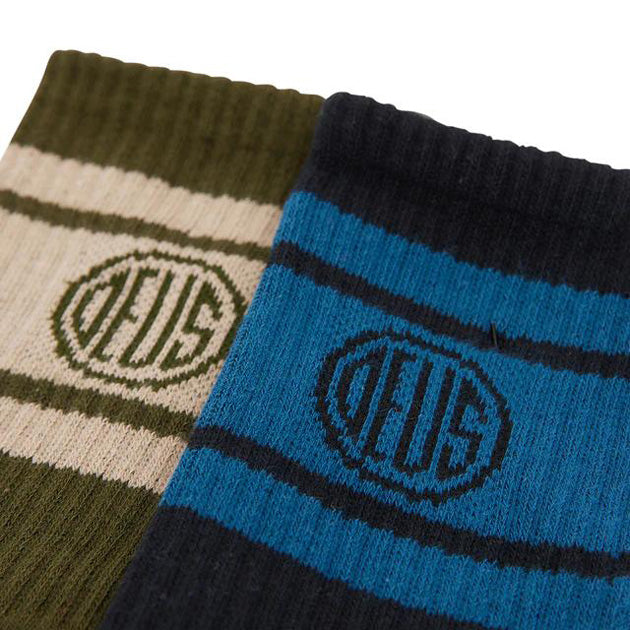 DEUS EX MACHINA ( デウスエクスマキナ ) / ソックス 靴下 / PILＬ LOGO SOCKS - 2PACK MULTI / DMF247751