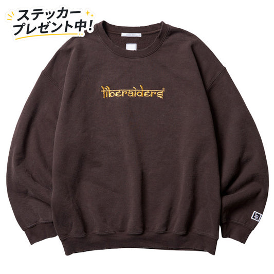 LIBERAIDERS(リベレイダース) / スウェットクルーネック トレーナー / EMBORIDERY LOGO CREWNECK - BROWN / 783112403 / メンズ