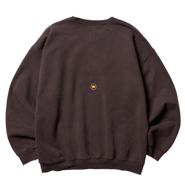 LIBERAIDERS(リベレイダース) / スウェットクルーネック トレーナー / EMBORIDERY LOGO CREWNECK - BROWN / 783112403 / メンズ
