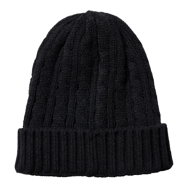 LIBERAIDERS(リベレイダース) / ビーニー ニット帽 / CABLE KNIT CAP - BLACK / 789062403