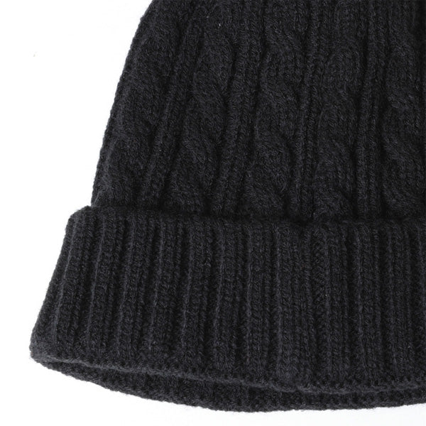 LIBERAIDERS(リベレイダース) / ビーニー ニット帽 / CABLE KNIT CAP - BLACK / 789062403