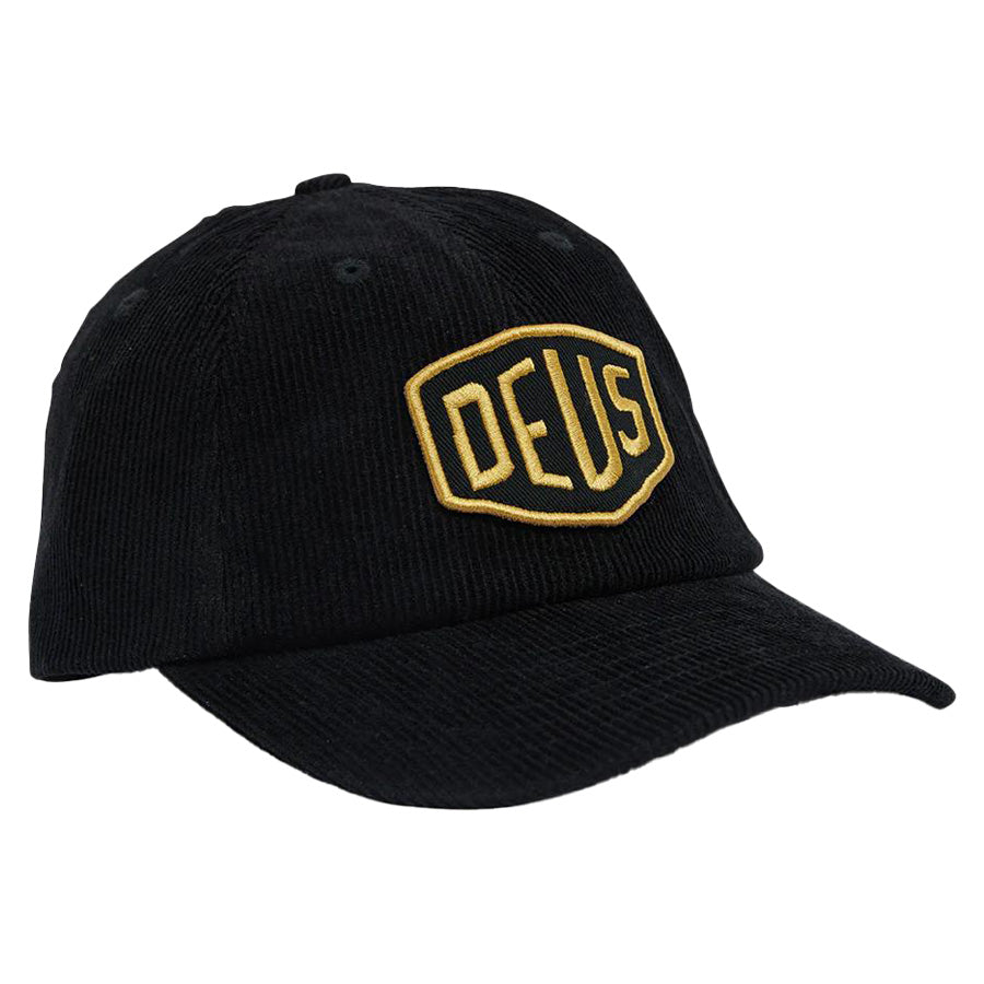 DEUS EX MACHINA ( デウスエクスマキナ ) / キャップ 帽子 / SHIELD CORD DAD CAP - BLACK / DMF247624  / メンズ
