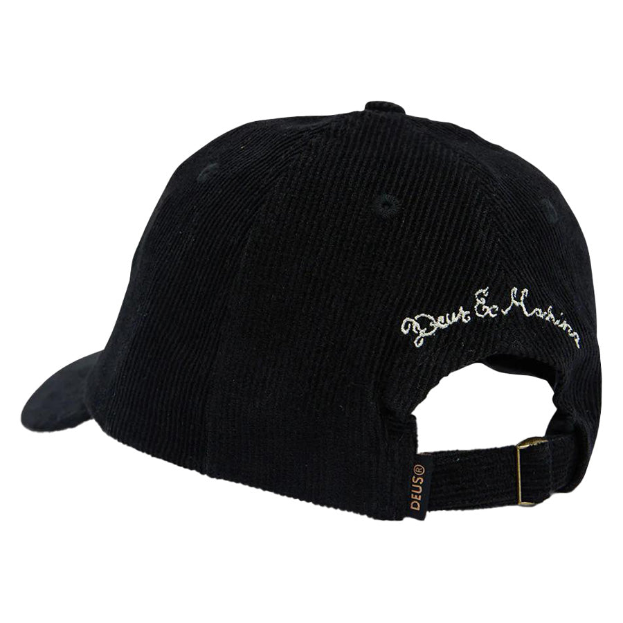 DEUS EX MACHINA ( デウスエクスマキナ ) / キャップ 帽子 / SHIELD CORD DAD CAP - BLACK / DMF247624  / メンズ