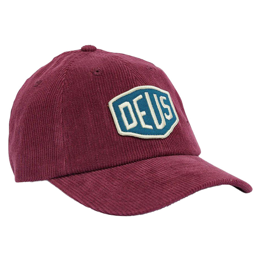 DEUS EX MACHINA ( デウスエクスマキナ ) / キャップ 帽子 / SHIELD CORD DAD CAP - BURGUNDY / DMF247624  / メンズ