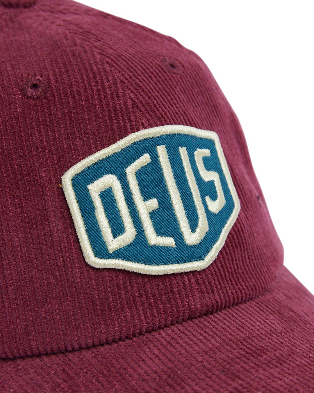 DEUS EX MACHINA ( デウスエクスマキナ ) / キャップ 帽子 / SHIELD CORD DAD CAP - BURGUNDY / DMF247624  / メンズ