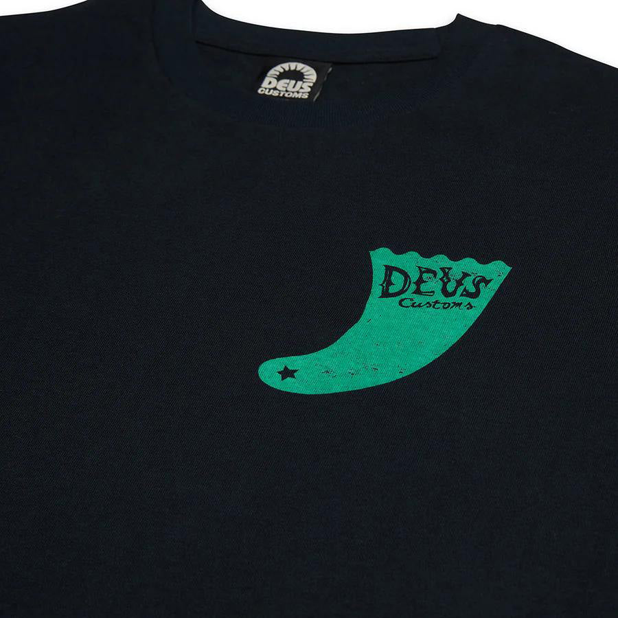 DEUS EX MACHINA ( デウスエクスマキナ ) / 半袖 Tシャツ / SINGLE FIN TEE - BLACK / DMF241772 / メンズ