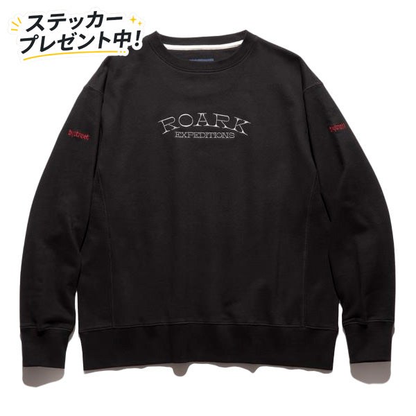 THE ROARK ロアーク / スウェットクルーネック トレーナー / “EXPEDITION” CREW SWEAT - BLACK / RSWJ1053-BLK / メンズ