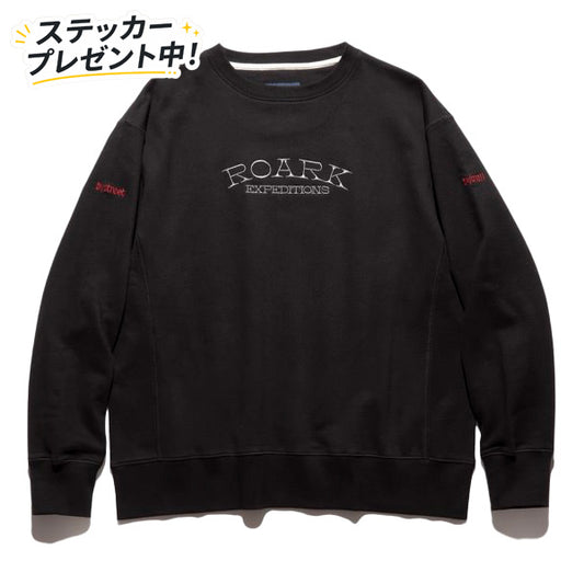 THE ROARK ロアーク / スウェットクルーネック トレーナー / “EXPEDITION” CREW SWEAT - BLACK / RSWJ1053-BLK / メンズ