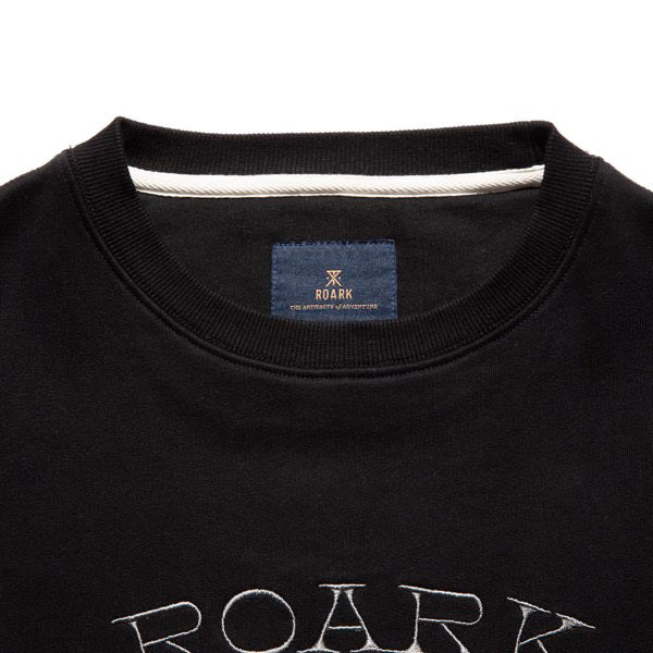 THE ROARK ロアーク / スウェットクルーネック トレーナー / “EXPEDITION” CREW SWEAT - BLACK / RSWJ1053-BLK / メンズ