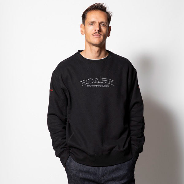 THE ROARK ロアーク / スウェットクルーネック トレーナー / “EXPEDITION” CREW SWEAT - BLACK / RSWJ1053-BLK / メンズ