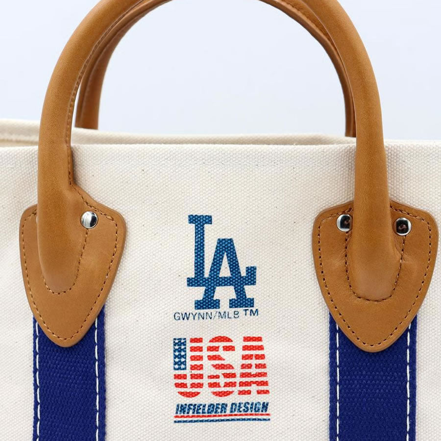 INFIELDER DESIGN x MLB /  トートバッグ / MLB TEAM LINE TOTE - LOS ANGELES DODGERS - BLUE / MLB-213-Dodgers  ドジャース