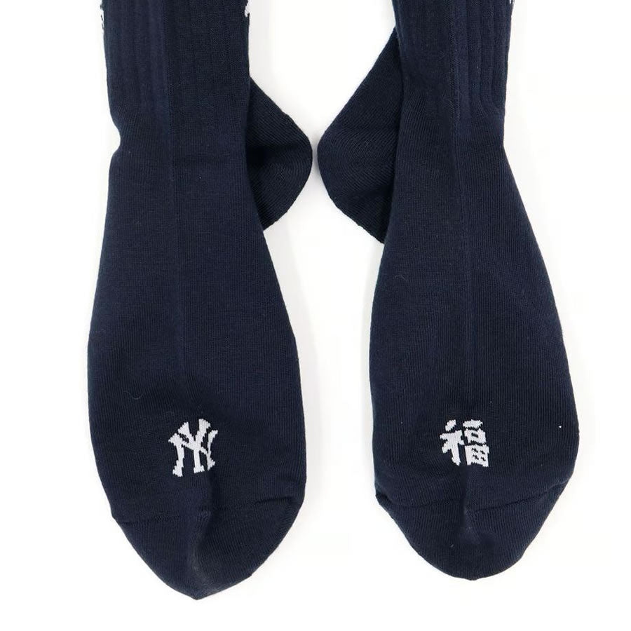 ROSTER SOX(ロスターソックス) x MLB / 靴下 クルーソックス / MLB FUKU SOCKS - NAVY / MLB-218-YANKEES