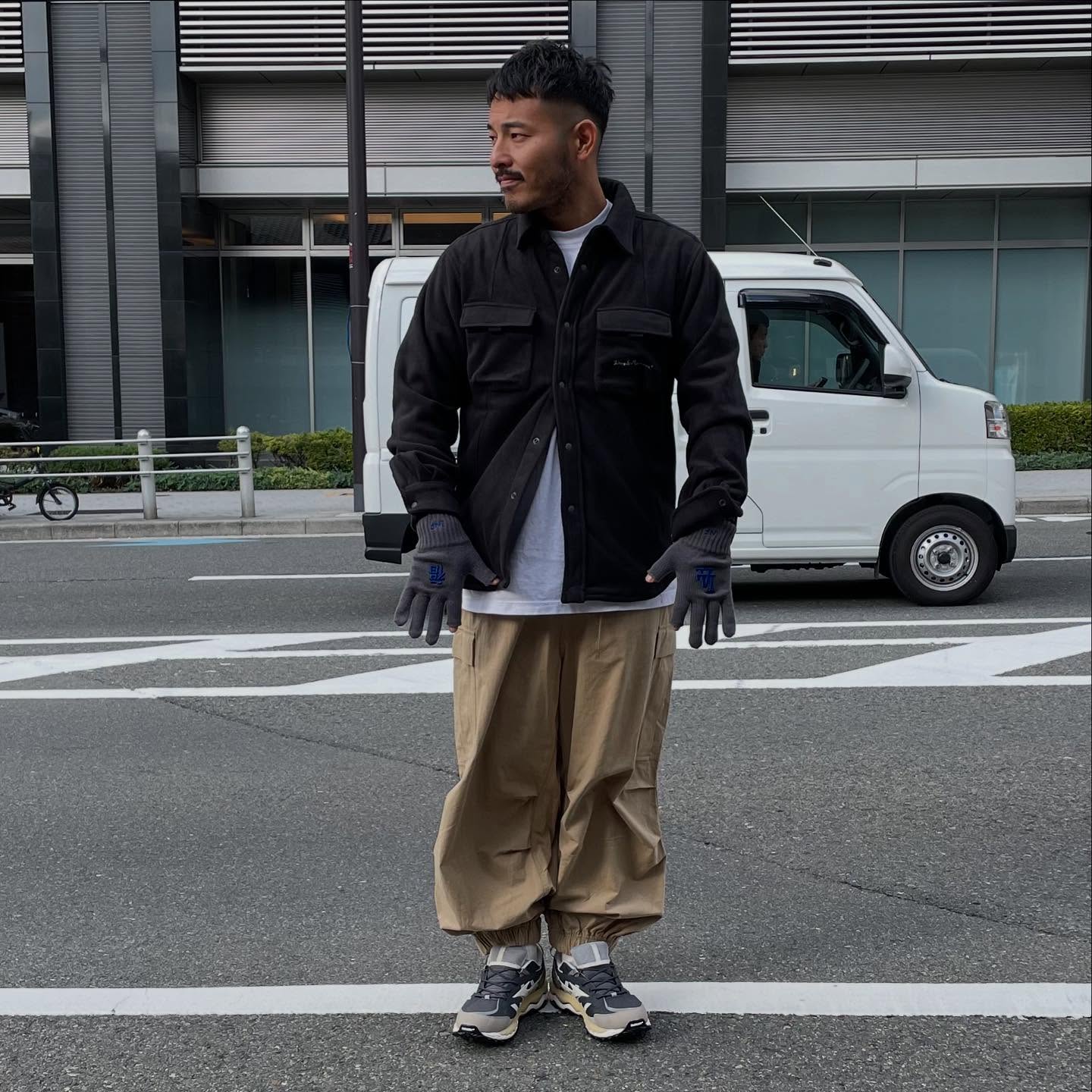 INFIELDER DESIGN x MLB /  手袋 グローブ 日本製 / MLB 福 CUT GLOVES - LA DODGERS - GREY / MLB-205-LAD  ドジャース