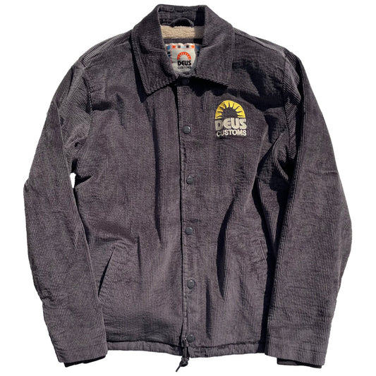 DEUS EX MACHINA (デウスエクスマキナ) / 裏ボア中綿入りコーチジャケット / STOKES COACH JACKET - ANTHRACITE / DMF246571 / メンズ
