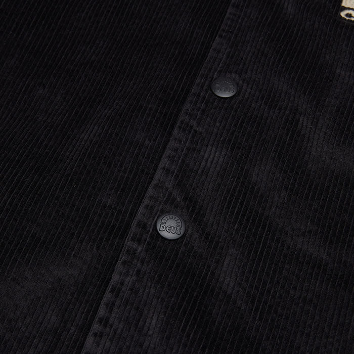 DEUS EX MACHINA (デウスエクスマキナ) / 裏ボア中綿入りコーチジャケット / STOKES COACH JACKET - ANTHRACITE / DMF246571 / メンズ