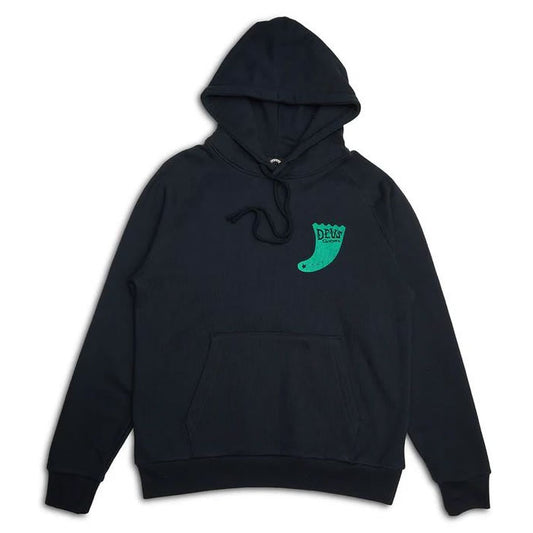 DEUS EX MACHINA ( デウスエクスマキナ ) / スウェット プルオーバーパーカー / SINGLE FIN HOODIE - BLACK / DMF248773