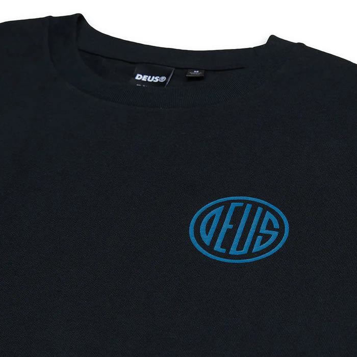 DEUS EX MACHINA ( デウスエクスマキナ ) / 半袖 Tシャツ / PILL LOGO TEE - BLACK / DMF241743 / メンズ