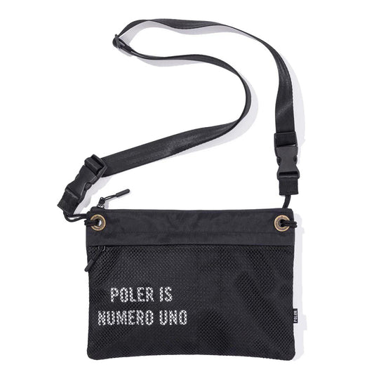 Poler Outdoor Stuff(ポーラー アウトドア スタッフ)  /  サコッシュ ポーチ / X-CLOTH SACOCHE - BLACK / 241MCV0427