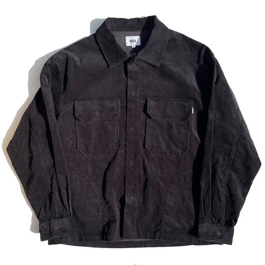 WAX(ワックス)  / コーデュロイカバーオール ジャケット / CORDUROY COVER ALL - BLACK / WX-0394 / メンズ THM
