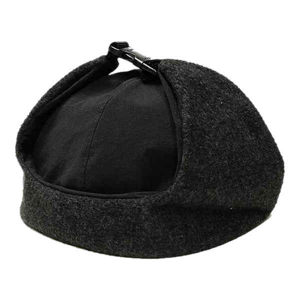 P01 × KM4K CAP - PLAY (BLACK) / 24AW4KM4KPLY0 / フリース イヤーフラップキャップ / PLAY DESIGN プレイデザイン カモシカ