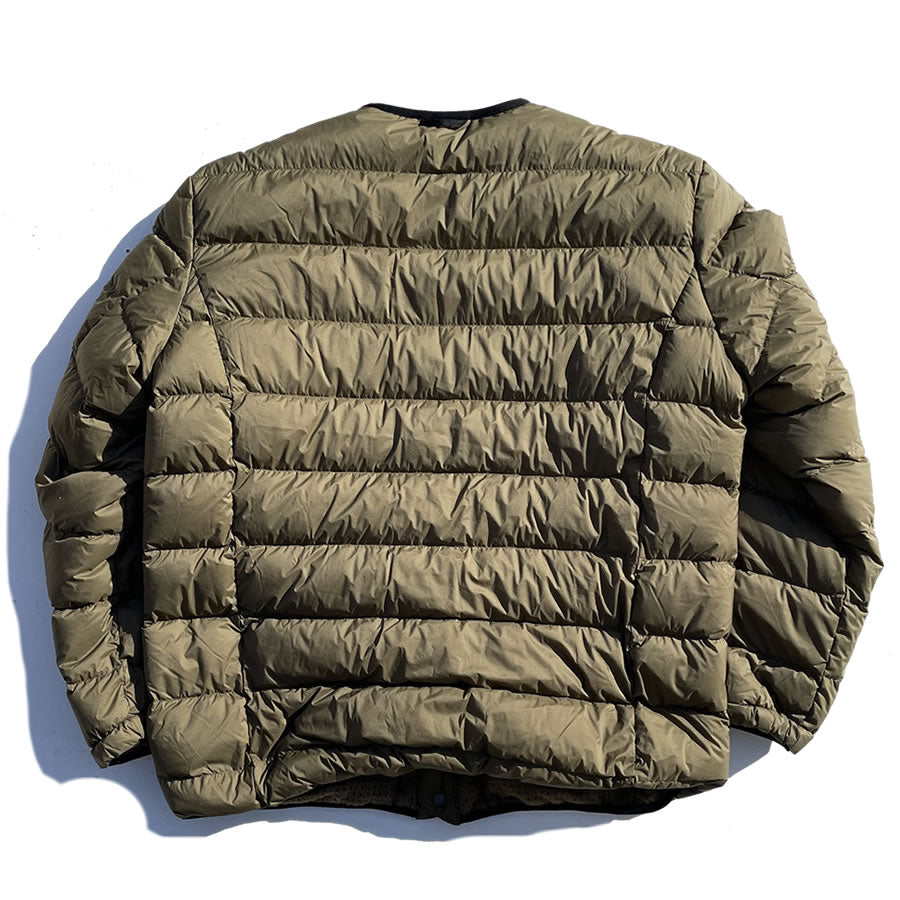 ALLIED FEATHER+DOWN / リバーシブル ダウンカーディガン / RV Comfortable Down Cardigan - COYOTE / A4399-130CG01