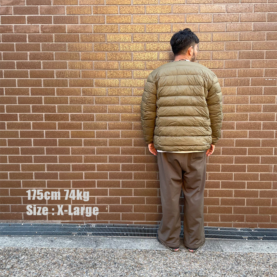 ALLIED FEATHER+DOWN / リバーシブル ダウンカーディガン / RV Comfortable Down Cardigan - COYOTE / A4399-130CG01