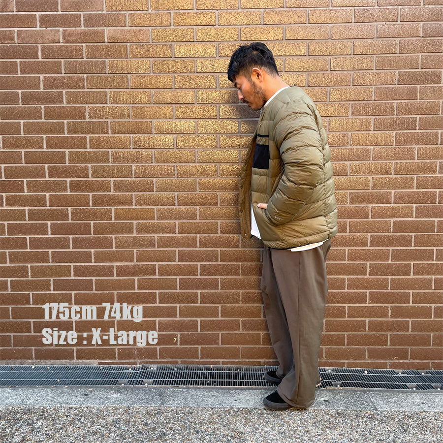 ALLIED FEATHER+DOWN / リバーシブル ダウンカーディガン / RV Comfortable Down Cardigan - COYOTE / A4399-130CG01