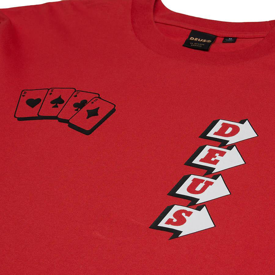 DEUS EX MACHINA ( デウスエクスマキナ ) / ロンT 長袖Tシャツ / WAY OFF LS TEE - VALIANT RED / DMF241546