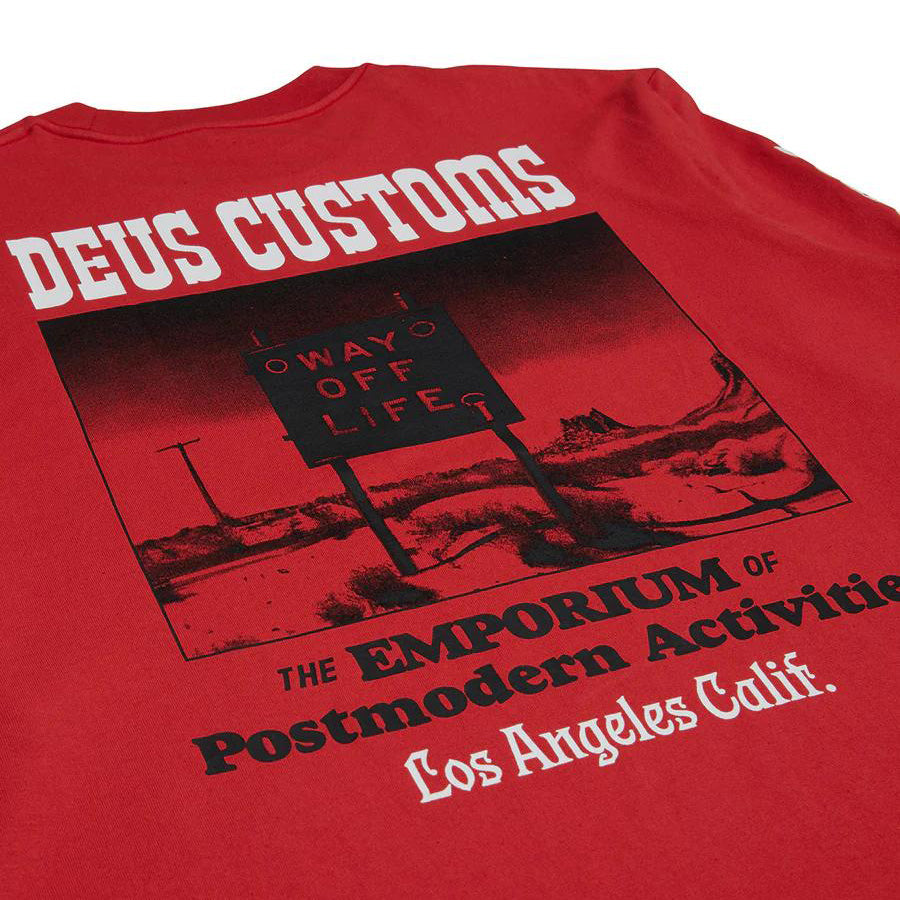 DEUS EX MACHINA ( デウスエクスマキナ ) / ロンT 長袖Tシャツ / WAY OFF LS TEE - VALIANT RED / DMF241546