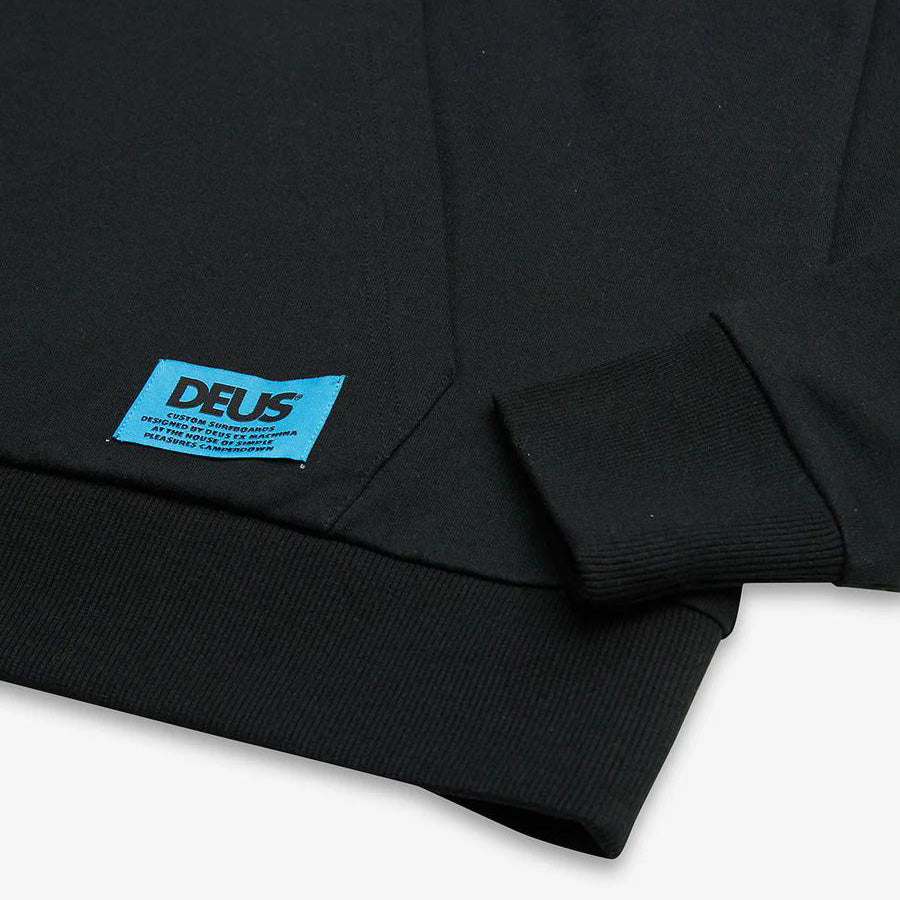 DEUS EX MACHINA ( デウスエクスマキナ ) スウェット プルオーバーパーカー / LOCKED IN HOODIE - BLACK / DMP248361