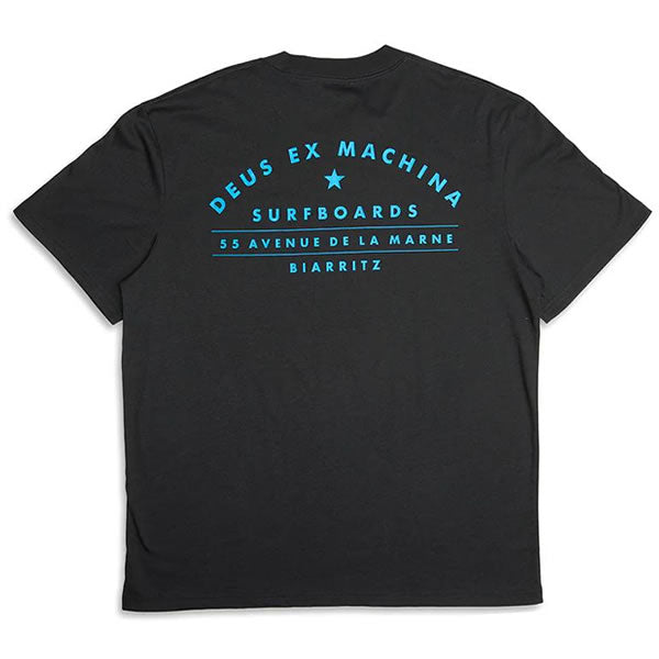 DEUS EX MACHINA ( デウスエクスマキナ ) / 半袖 Tシャツ / BIARRITZ SURF TEE - BLACK / DMP241359A / メンズ