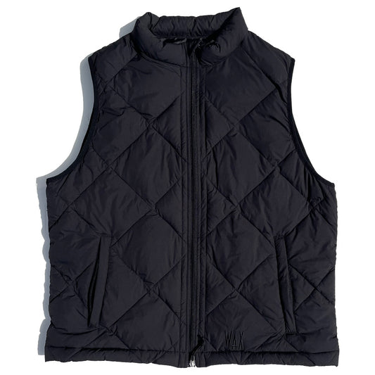 WAX(ワックス) / 中綿ベスト / Puff vest - BLACK / WX-0390 / メンズ THM