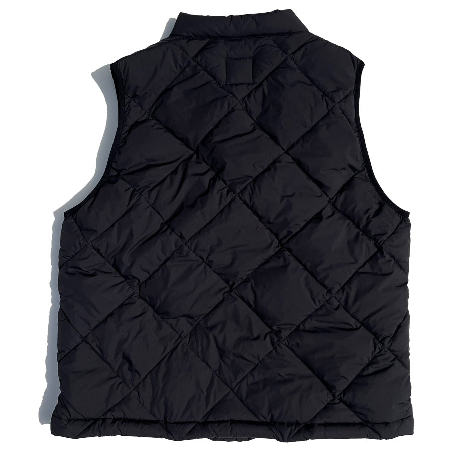 INTERIM ブラック 中綿ベスト WAX(ワックス) / 中綿ベスト / Puff vest - BLACK / WX-0390 / メンズ