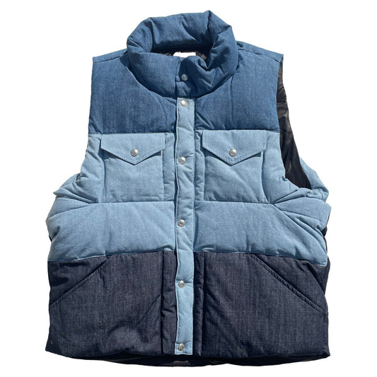 IMPRESTORE (インプレストア) / デニムダウンベスト / DORIS DENIM DOWN VEST - Denim coler scheme
