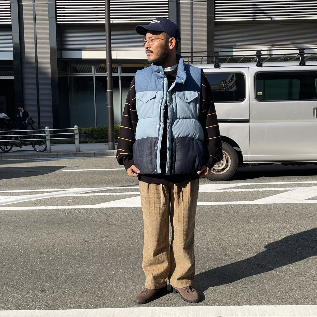 IMPRESTORE (インプレストア) / デニムダウンベスト / DORIS DENIM DOWN VEST - Denim coler scheme