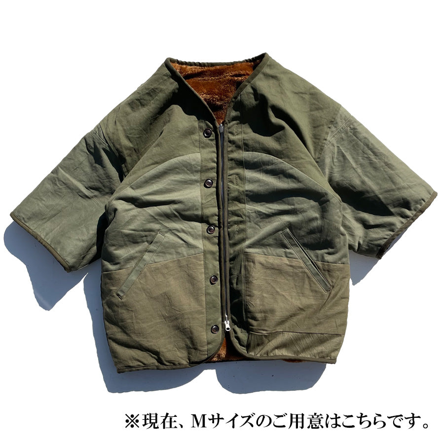 NASNGWAM (ナスングワム) / ジャケット リメイク / GRIZZLY S/S JACKET - OLIVE / RJ2507005